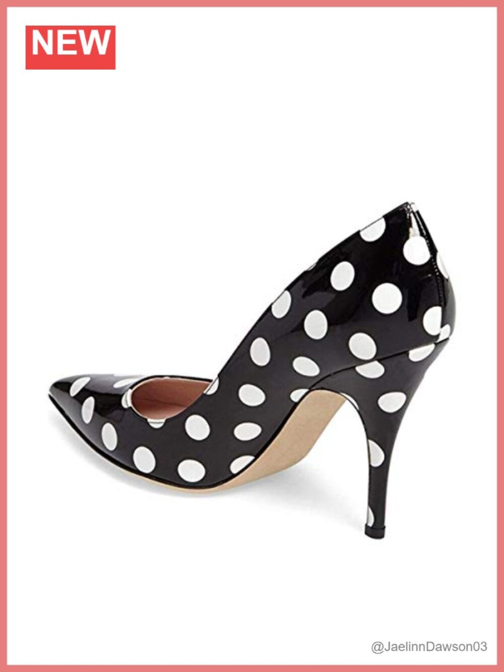 YDN Women's Mid Heel Pumps Pointed Toe Slip on Stiletto Dress Shoes - Picture 4 of 6